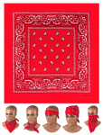 Daugiafunkcinė bandana Mil-Tec Western, raudona