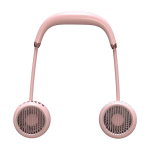 Fans,Hand Free Neck Fan, Rechargeable Mini USB Personal Fan, Headphone Design Wearable Neckband Fan with 360&deg; Rotation,Pink