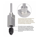 &bdquo;Hotend Kit 500&ldquo; Auk&scaron;tos Temperatūros 3D Spausdinimo Galvutės, Atsparus Dilimui, Pakeitimas