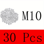 Nerūdijančio plieno &scaron;e&scaron;iakampė veržlė, M10-30vnt