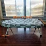 Didelė lankstoma lyginimo lenta su plastiko rėmu, rombinė gardelė