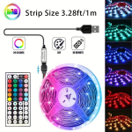 RGB LED juostelė su pultu, 3,28 pėdų / 1 mln