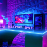 LED juostos ap&scaron;vietimas RGB