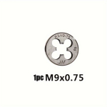 Metrinė sriegimo galvutė M9x0.75, sriegiklių rinkiniui, 1 PC M9X1.0