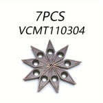 CNC frezavimo plok&scaron;telės VCMT110304, 7 vnt., 8 vnt VCMT110304