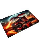 Ugnies drakono ir sunkvežimio kilimas, 60 cm x 90 cm / 23,62 colio x 35,43 colio