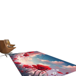 Dekoratyvinis kilimas su gėlėmis, 39 * 63 coliai / 100 * 160 cm
