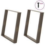 Valgomojo stalo kojelės, u formos, 2 vnt., 80x(72-73)cm