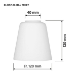 Pakabinama lempa Activejet AJE-ALMA 3P E27 3x40W