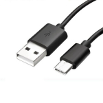 &bdquo;USB-C laidas Samsung A22 4G - A22 5G - A03S - USB-C tipo įkrovimo laidas Juodas 1 Metras Phonillico&reg;&ldquo;