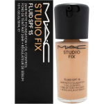 MAC Studio Fix Fluid SPF 15 24 valandų matinė pagrindinė priemonė su aliejaus kontrole - NC37 - 1 oz