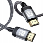 Hikey Hdmi 2.1 Premium Ultra High Speed 8k 60hz 1m kabelis Hd adapteris 100cm