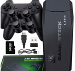 Retro konsolė Hdmi Tv žaidimų konsolė 2 valdikliai +20000 žaidimų Ps1 emuliatorius + 64gb