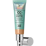 IT COSMETICS CC Kremas Natūralus Matinis SPF 40, Auk&scaron;ta Padengimo Galia ir Blizgesio Kontrolė, Mi&scaron;riai ir Riebiai Odai, Neutralus Tan