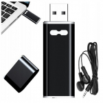 Ineotronic Set Vx13 &scaron;nipinėjimo ra&scaron;iklio formos diktofonas 8gb mini pasiklausymo įrenginys su slaptažodžiu 22h 3in1 + ausinės