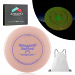 Frisbee pro 175g &scaron;viečiantis tamsoje ultimate frisbee rožinis