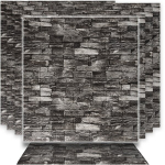 Dekoratyvinės 3D sieninės plok&scaron;tės 70x77cm juodos spalvos