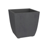 Flower box - DIVA BASALT - Anthracite grey - Square - 42 L - 43.5 x 43.5 x H.44.2 cm - EDA - Removable inner box