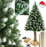 Dirbtinė pu&scaron;is ant kamieno, deimantinė, 220 cm + Kalėdų senelio kepurė nemokamai!!