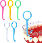 Invisalign dantų protezų nuėmiklis nematomoms petne&scaron;oms, alignerių nuėmimo įrankis, alignerių nuėmimo pagalbinė priemonė, apna&scaron;ų valiklis, alignerių kramtukų rinkinys, 5 vnt.