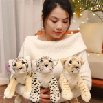 39 cm pliu&scaron;inis žaislas sniego leopardas, tikrovi&scaron;ka liūto tigro leopardo imitacija, mink&scaron;ti pliu&scaron;iniai žaislai, kim&scaron;tinis žaislas leopardas, mink&scaron;tas pliu&scaron;inis žaislas vaikams berniukams mergaitėms (39 cm, leopardas)