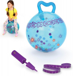 B. toys &ndash; Hop n&rsquo; Glow &ndash; &scaron;viečiantis &scaron;okantis kamuolys su rankena &ndash; &scaron;okdynės kamuolys vaikams nuo 3 metų (su oro pompa)