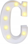 Led Raidės "c" Dekoracija 22,5 cm