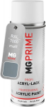 Mg prime ral 7000 feh pilka/voverės pilka pur&scaron;kiamas flakonas 400 ml matinis greitai džiūstantis