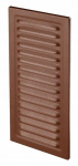 Vėdinimo grotelės kaminui 10x25 cm, rudos