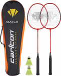 Carlton badmintono rinkinys Match 2 žaidėjams (2 raketės, 2 kamuoliukai + krep&scaron;ys), raudonas/juodas
