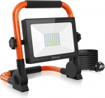 Meihua 30 W Led statybinis prožektorius 3400 Lm Led prožektorius Ip66 atsparus vandeniui darbo &scaron;viestuvas 3.5 m kabelis Led prožektorius su ki&scaron;tuku 6500 K &scaron;altai balta darbo lemputė dirbtuvėms statybvietėje