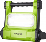 Luceco Lwr18bg-eu įkraunamas statybinis prožektorius 20 W ne&scaron;iojamas darbo &scaron;viestuvas 1800 liumenų Ip54 atsparus vandeniui akumuliatorinis &scaron;viestuvas 4400 Mah akumuliatorius juodas/žalias