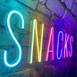 Ledinis ženklas Snack Neoniniai ženklai Maisto Led lemputės Parduotuvės sienų dekoras Popcorn lempos Picos Mėsainiai Tacos Dekoratyvinė lemputė Usb Ry&scaron;kumas Reguliuojamas