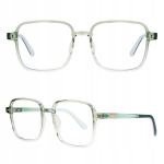 Akiniai be dioptrijų moterims dideli kvadratiniai rėmeliai blue light block