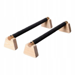 2 vnt. atramų push up Parallettes Bar medinis stovas push up treniruotėms namų sporto salėje 50 cm