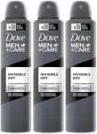 3 x Antiperspirantas Dove Men Invisible Dry pur&scaron;kiklis 250ml