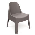 Sodo kėdė &bdquo;Ferne Milane&ldquo; žemi&scaron;ko rusvai pilko atspalvio plastikinė ergonominė