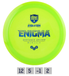 Diskgolfo diskas Discmania Distance Driver Neo Enigma Evolution, žalias