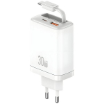 Usams Cc296 30w tinklo įkroviklis su Usb-c, Usb-a ir kabeliu