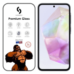 Connect Samsung Galaxy A26 3D Pilnas Danga Gorilla Stiklas 5&times; Stipresnis Antistatinis Kra&scaron;to iki Kra&scaron;to Apsaugos Juodas Rėmas