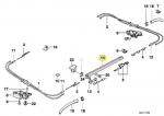BMW Gleitschiene Links 5 E34 1990 1996 Originalus 54128120597