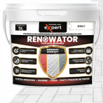 Budowlany Expert trinkelių renovatorius betonui, plok&scaron;tėms, impregnantas trinkelėms, plytoms, baltas, 5l