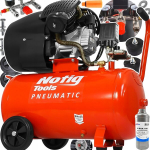 Notig Tools alyvos kompresorius stūmoklinis oro kompresorius 50l 3ag 440l/min 8bar 2 stūmokliai