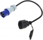 Adapteris Cee Ki&scaron;tukas į Schuko Lizdą, 40 cm, Ip44