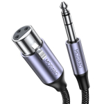 Moswag 6.35mm Trs į Xlr Moteri&scaron;kas Mikrofono Kabelis 1m