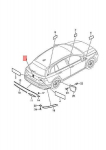 Volkswagen Golf Cd 2020 2021 Vw Emblem Juodas &Scaron;viesus Chromas Originalus 5H9853630DPJ