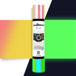 Teckwrap 0,3 m x 1,5 m holografinė lipni vinilo plėvelė skirtas amatų pjaustytuvams, ženklams, braižytuvams, &scaron;vytinti tamsoje, opalinis persikų, geltonos ir rožinės spalvos