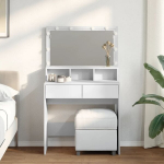 Kosmetinis staliukas su Led ap&scaron;vietimu CFE3963635, 80x41x134.5 cm, baltas