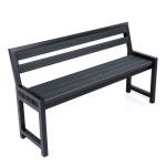 Juodas sodo suolas &bdquo;Duo Comfort&ldquo;.