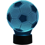 Elight ILU 3D Iliuzijos LED Naktinė Lempa su Futbolo Kamuoliu Multi-color &Scaron;viesa (25x15cm) USB Maitinimas